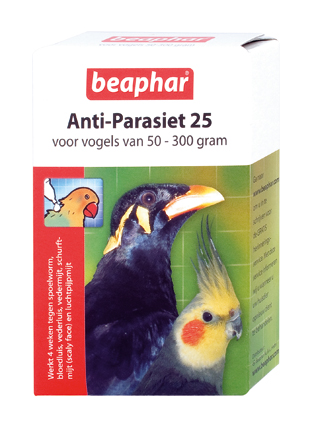 Beaphar Anti Parasiet Vogels 25 - 2 Pipets 