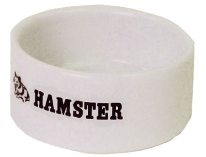 Hamster Eetbak Steen Wit 6 cm