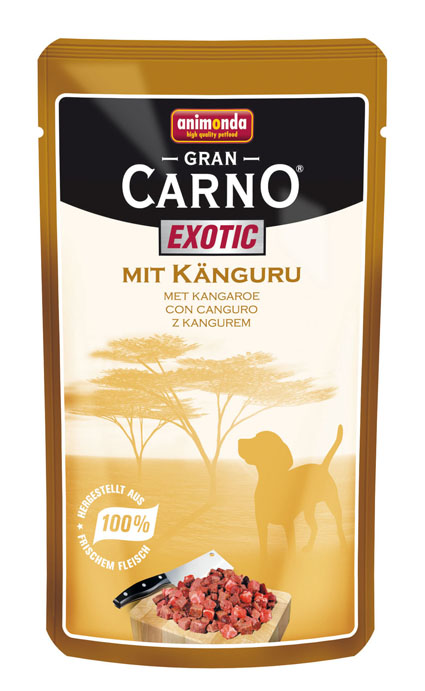 Grancarno Hondenvoer Nat Exotic Kangoeroe 125 gram