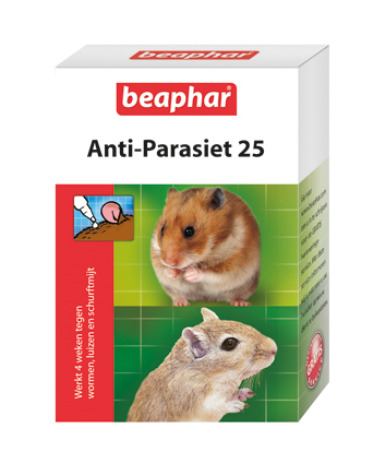 Beaphar Knaagdierverzorging Anti Parasiet Knaagdier 25 - 2 pipetten