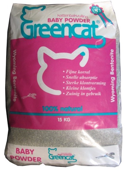 Greencat Kattenbakvulling Baby Powder - 15 kilo 
